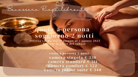 2025 hotel 2 mari benessere riequilibrante 2 notti IN18