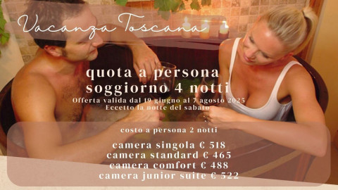2025 hotel 2 mari vacanza toscana 4 notti IN18